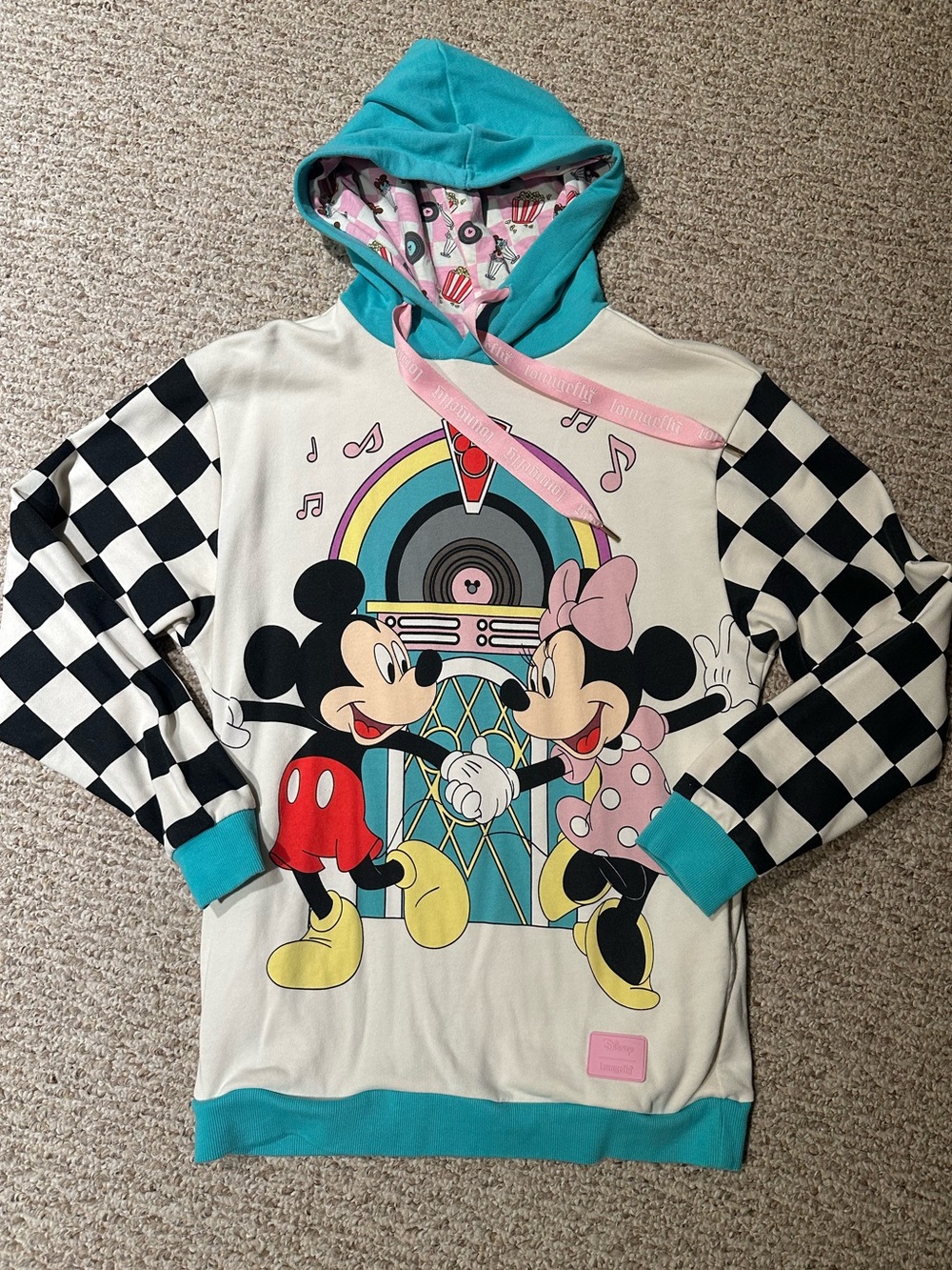 Loungefly Mickey & Minnie Jukebox Hoodie